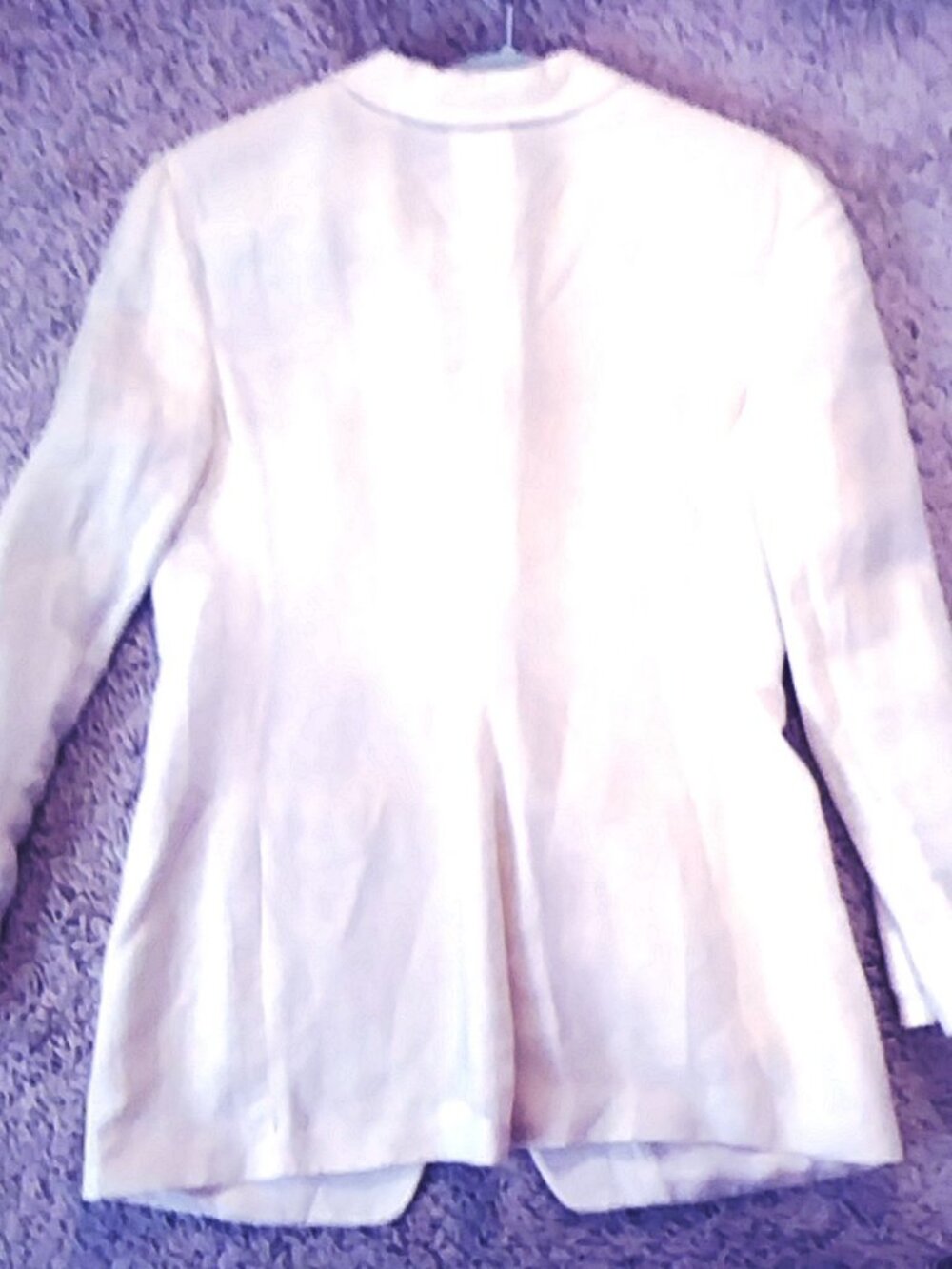 VINTAGE Giorgio Armani Borgonuovo 21 White Linen/Silk Blazer Jacket 40/Small - Picture 2 of 12